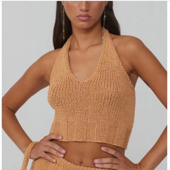 Paloma Wool Bien Top and Carolina Skirt Set in Peach Small - Picture 5 of 8